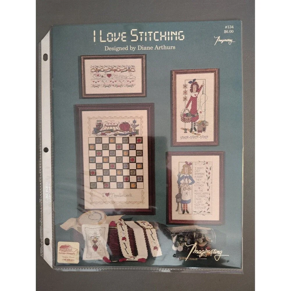 I Love Stitching Chart Leaflet Cross Stitch 134 Arthurs Checkerboard Kitchen KIT